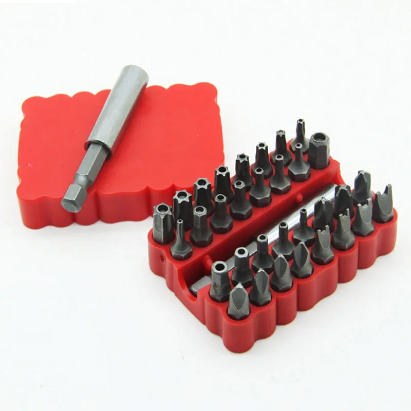 32pcs Multi Screwdriver Bit Set Magnetic Bit Holder Torx Hex PH Spanner Hollow Head 6.35mm Hex Shank
32pcs Multi Screwdriver Bit Set Magnetic Bit Holder Torx Hex PH Spanner Hollow Head 6.35mm Hex Shank