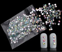 Mazilin SP0003 1000 unids/pack 4mm nuevo brillo acrílico uñas arte AB amuleto de diamantes de cristal DIY belleza 3d herramientas de decoración de uñas(China)