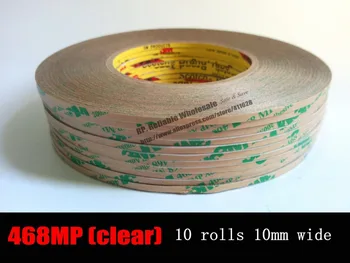 10x (10mm*55M*5.2mils) 3M 468MP Scotch Adhesive Double Sided Clear Tape for Metal Nameplate Plastic LCD Panel Foam Gasket Nail
10x (10mm*55M*5.2mils) 3M 468MP Scotch Adhesive Double Sided Clear Tape for Metal Nameplate Plastic LCD Panel Foam Gasket Nail
