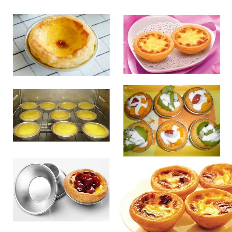 Baking & Pastry Tools Aomily Silver Eggs Tarts Mold Mini Homemade Pie
