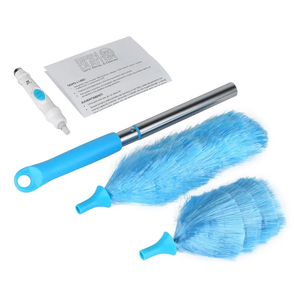 Rotary Duster Cleaner Electric Feather Duster 180 Degree Bending 360 Degree Rotation Cleaning Brush Dust Collector
Rotary Duster Cleaner Electric Feather Duster 180 Degree Bending 360 Degree Rotation Cleaning Brush Dust Collector