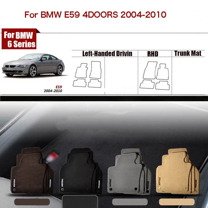 4pcs High Quality Custom Made 1/2" Thickness Solid Nylon Interior Odorless Floor Carpet Mats Cover Fitted For BMW 6 Series E59
4pcs High Quality Custom Made 1/2" Thickness Solid Nylon Interior Odorless Floor Carpet Mats Cover Fitted For BMW 6 Series E59