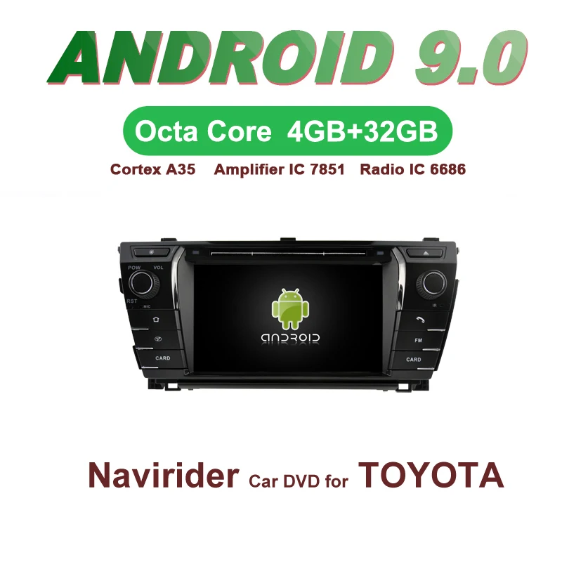 OTOJETA Car GPS Android 9.0 Radio FOR TOYOTA COROLLA 2014 Navigation integrated stereo Capacitive screen Support Mirror Link
OTOJETA Car GPS Android 9.0 Radio FOR TOYOTA COROLLA 2014 Navigation integrated stereo Capacitive screen Support Mirror Link