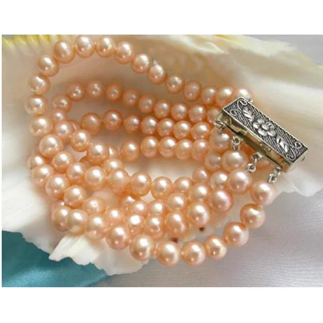 Perfect Round Pearl Jewellery,Top Quality 4 Rows 7-8mm Pink Color Natural Freshwater Pearl Bracelet,Nice Women Birthday Gift
Perfect Round Pearl Jewellery,Top Quality 4 Rows 7-8mm Pink Color Natural Freshwater Pearl Bracelet,Nice Women Birthday Gift