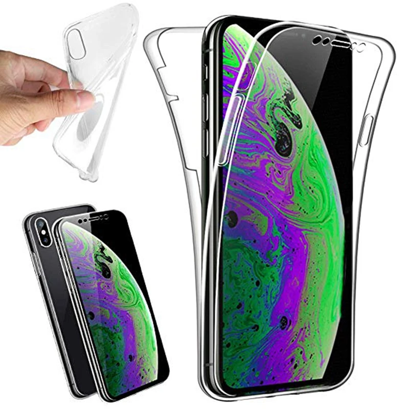 Full Body Clear Case for Apple iphone 11 Pro X XS MAX XR 10 7 8 6 6s Plus 5 5s se 360 Degree Soft Silicone Front+Back Cover
Full Body Clear Case for Apple iphone 11 Pro X XS MAX XR 10 7 8 6 6s Plus 5 5s se 360 Degree Soft Silicone Front+Back Cover