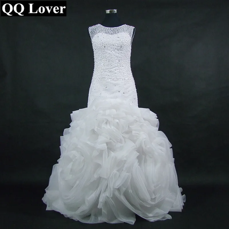 QQ Lover 2019 Organza Flowers Mermaid Wedding Dress Custom-Made Plus Size Bride African Wedding Gown
QQ Lover 2019 Organza Flowers Mermaid Wedding Dress Custom-Made Plus Size Bride African Wedding Gown