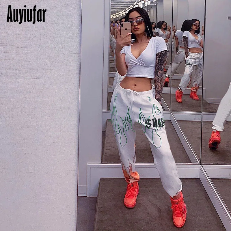 Auyiufar Cargo Pants With Printed Streetwear White Elactic High Waist Pantalones Women Trousers clothes 2019 Female Casual Pants
Auyiufar Cargo Pants With Printed Streetwear White Elactic High Waist Pantalones Women Trousers clothes 2019 Female Casual Pants