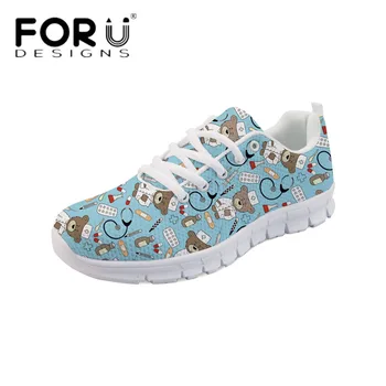 FORUDESIGNS Cute Cartoon Nurse Bear Print Casual Flats Women's Comfortable Mesh Spring Sneakers High Quality Light Weight Shoes
FORUDESIGNS Cute Cartoon Nurse Bear Print Casual Flats Women's Comfortable Mesh Spring Sneakers High Quality Light Weight Shoes