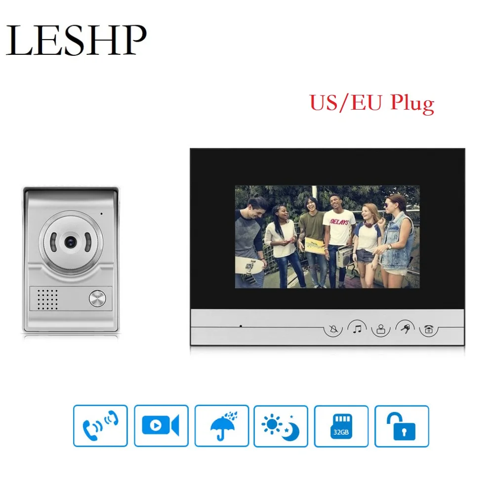 XSL-V70R-L 15V Wired Visual Doorbell Video Intercom 7 Inch TFT-LCD Door Phone Infrared Night Vision Doorbell Home House Security
XSL-V70R-L 15V Wired Visual Doorbell Video Intercom 7 Inch TFT-LCD Door Phone Infrared Night Vision Doorbell Home House Security