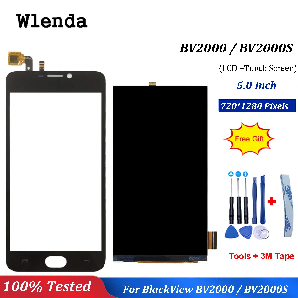 LCD For Blackview BV2000/BV2000S LCD Display + Touch Screen 1280X720 5.0inch Assembly BV 2000 2000S+tools
LCD For Blackview BV2000/BV2000S LCD Display + Touch Screen 1280X720 5.0inch Assembly BV 2000 2000S+tools