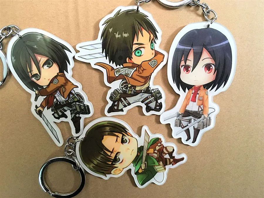 G632 Attack on Titan Anime keychain Krista Lenz Rivaille Eren Armin Sasha Mantra Rubber strap/phone charms
G632 Attack on Titan Anime keychain Krista Lenz Rivaille Eren Armin Sasha Mantra Rubber strap/phone charms