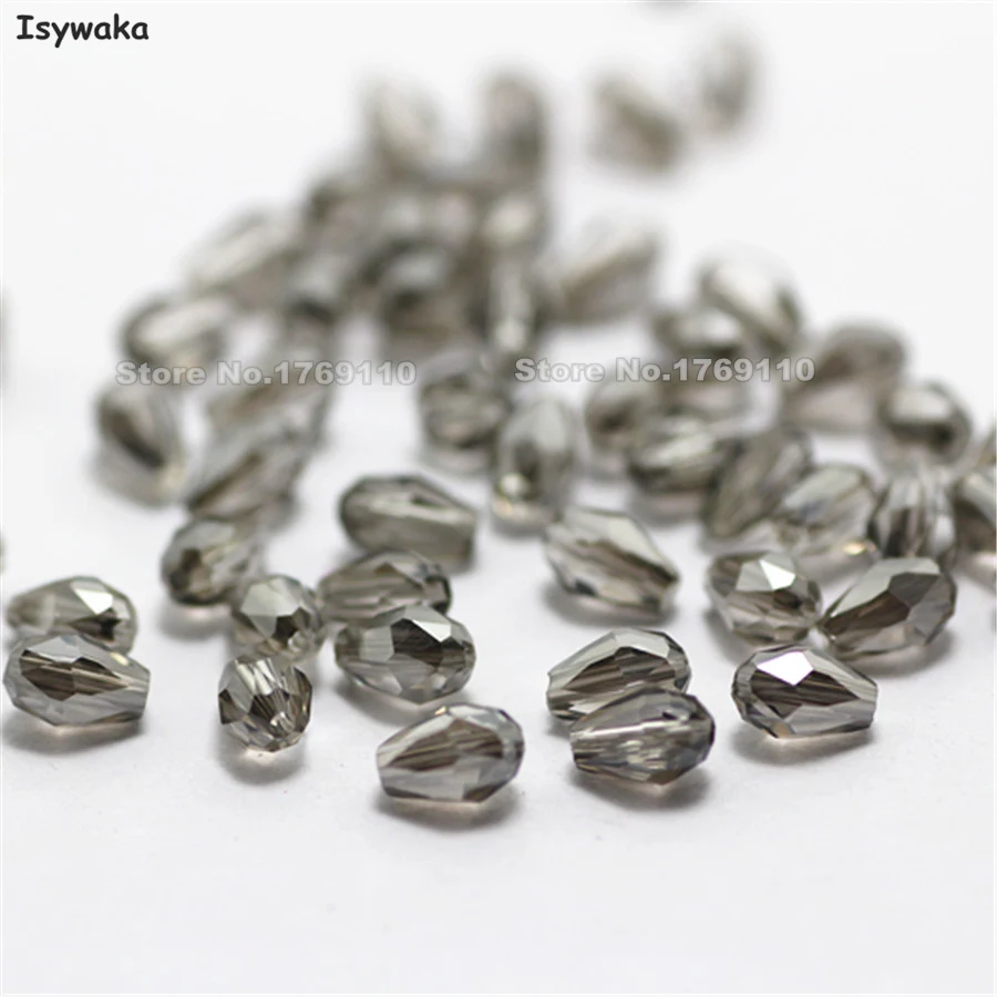 Isywaka 100pcs Grey Color Faceted Teardrop Beads Austria Crystal Beads Waterdrop Beads Loose Spacer Bead for DIY Making,3x5mm
Isywaka 100pcs Grey Color Faceted Teardrop Beads Austria Crystal Beads Waterdrop Beads Loose Spacer Bead for DIY Making,3x5mm