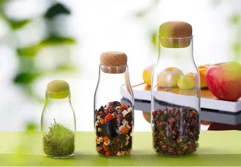 1PC Glass Storage Bottles for Grain Tea Containers with Lid Cork Column Sealed Pot Jar Food Spices Organizer Cans JO 1062
1PC Glass Storage Bottles for Grain Tea Containers with Lid Cork Column Sealed Pot Jar Food Spices Organizer Cans JO 1062