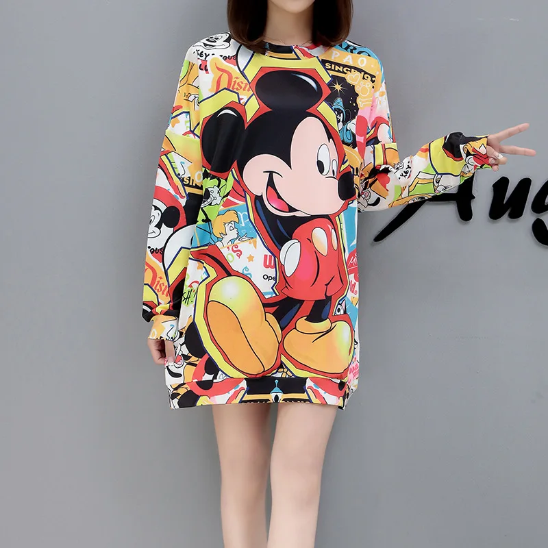 2018New Mickey print in Autumn and Winter cartoon printing large code long minnie mouse women
2018New Mickey print in Autumn and Winter cartoon printing large code long minnie mouse women