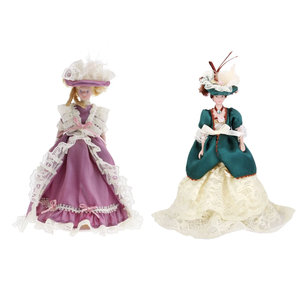 1:12 Dollhouse Decoration Mini Victorian Porcelain Dolls Female Figurine Model 2 Piece Doll Model for Children Gift
1:12 Dollhouse Decoration Mini Victorian Porcelain Dolls Female Figurine Model 2 Piece Doll Model for Children Gift