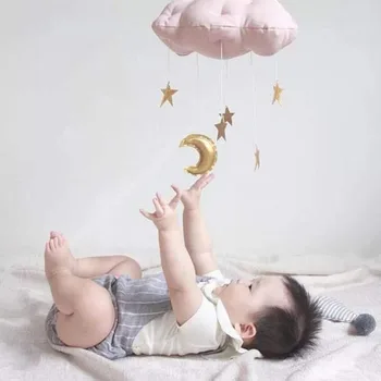 Baby Bedding Rattles Hanging Ornament Bedroom Crib Wall Decor Clouds Golden Moon Stars Style Photo Props Toy for Kids
Baby Bedding Rattles Hanging Ornament Bedroom Crib Wall Decor Clouds Golden Moon Stars Style Photo Props Toy for Kids
