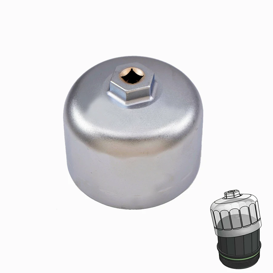 

86mm Aluminum Cartridge Style Oil Filter Wrench Filter Housing Cap for BMW for Volvo