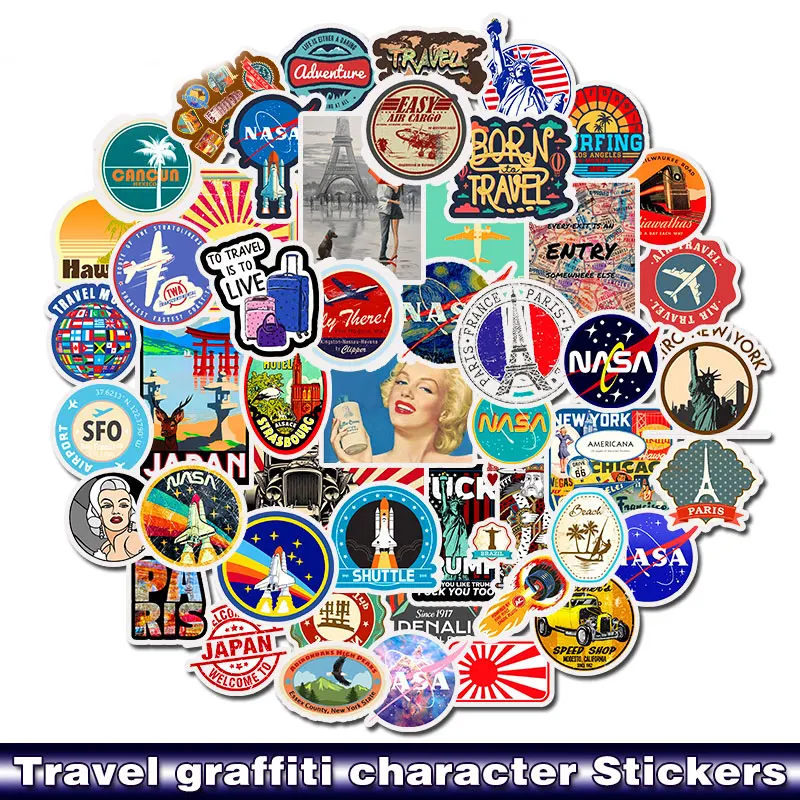 50pcs/pack Travel graffiti character stickers For guitar Laptop Car Styling Phone Luggage Bike Motorcycle Skateboard Wall Decal
50pcs/pack Travel graffiti character stickers For guitar Laptop Car Styling Phone Luggage Bike Motorcycle Skateboard Wall Decal