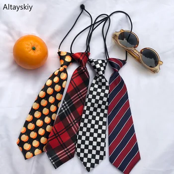 Ties Women Cartoon Plaid Striped Printing Retro Womens Japanese Style Harajuku All-match Leisure Simple Trendy Elegant Students
Ties Women Cartoon Plaid Striped Printing Retro Womens Japanese Style Harajuku All-match Leisure Simple Trendy Elegant Students