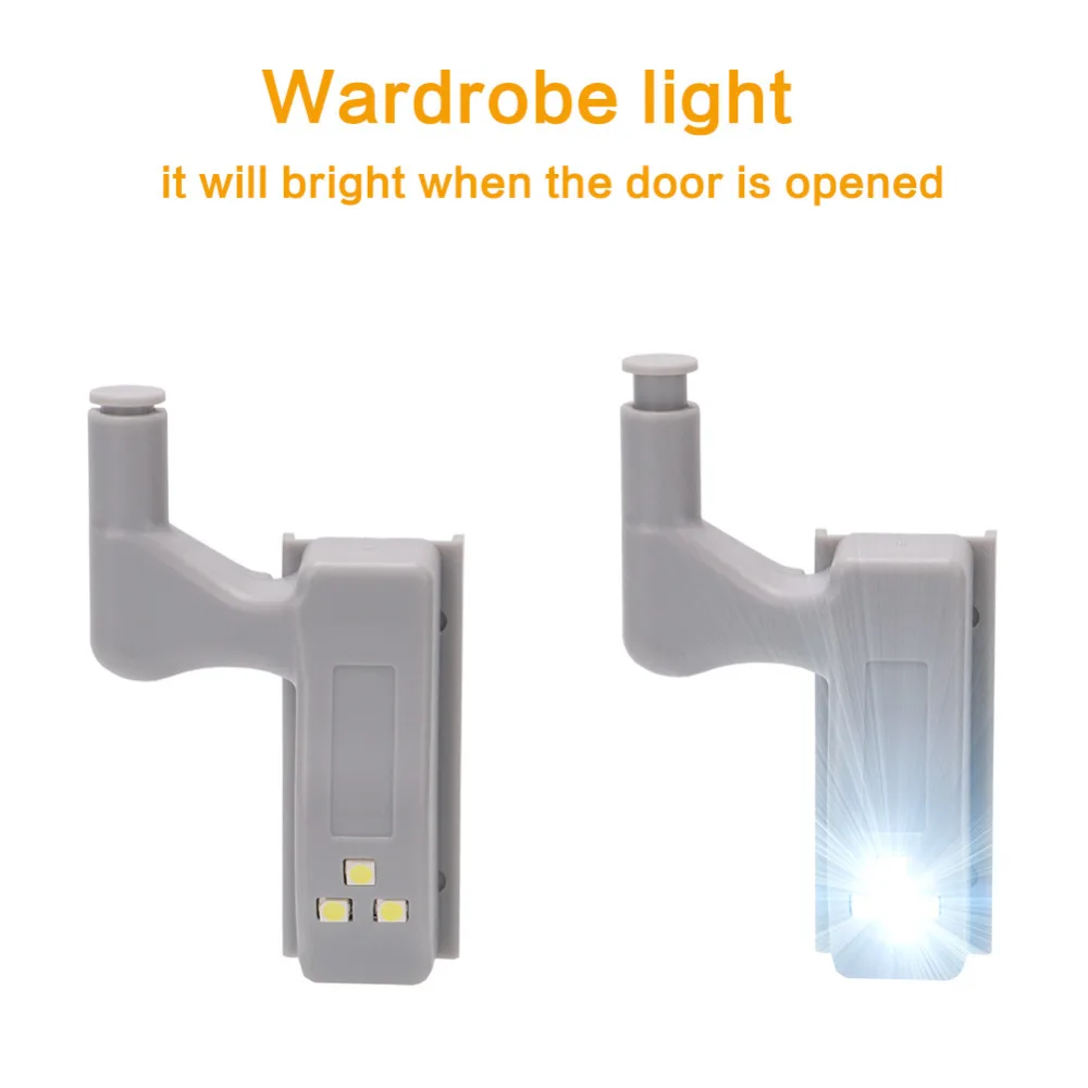 Dikale interior cabinet hinge white light warm light LED sensor cabinet light bedroom closet night light battery power supply
Dikale interior cabinet hinge white light warm light LED sensor cabinet light bedroom closet night light battery power supply