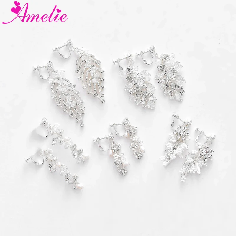 Wedding Bridal Jewelry Earring Rhinestone Crystal Clip On Earrings Bridal Headdress Party Fashion Dress Accessories Earring
Wedding Bridal Jewelry Earring Rhinestone Crystal Clip On Earrings Bridal Headdress Party Fashion Dress Accessories Earring