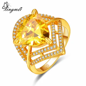 Lingmei Gorgeous Cocktail Party Wedding Jewelry Gold & White Zircon Silver Color & Yellow Goldplated Ring Size 6-9 Valentine
Lingmei Gorgeous Cocktail Party Wedding Jewelry Gold & White Zircon Silver Color & Yellow Goldplated Ring Size 6-9 Valentine