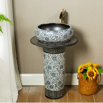 Pillar Basin Balcony Toilet Integrated Floor-to-floor Pillar Washbasin Ceramic Vertical Basin For Washing Face pedestal basin
Pillar Basin Balcony Toilet Integrated Floor-to-floor Pillar Washbasin Ceramic Vertical Basin For Washing Face pedestal basin
