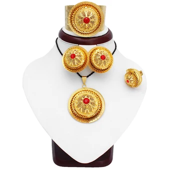 Fansheng Ethiopian Women Charm Gold Color Crystal Eritrea Habesha Wedding Necklace/Earrings / Pendants/Ring/Bangle Jewelry sets
Fansheng Ethiopian Women Charm Gold Color Crystal Eritrea Habesha Wedding Necklace/Earrings / Pendants/Ring/Bangle Jewelry sets