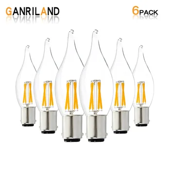 GANRILAND C22T Edison LED Filament Candle Light Bulbs 2W 2700K B15 Base 110V 220VAC Retro Household Chandelier Lamp Dimmable LED
GANRILAND C22T Edison LED Filament Candle Light Bulbs 2W 2700K B15 Base 110V 220VAC Retro Household Chandelier Lamp Dimmable LED