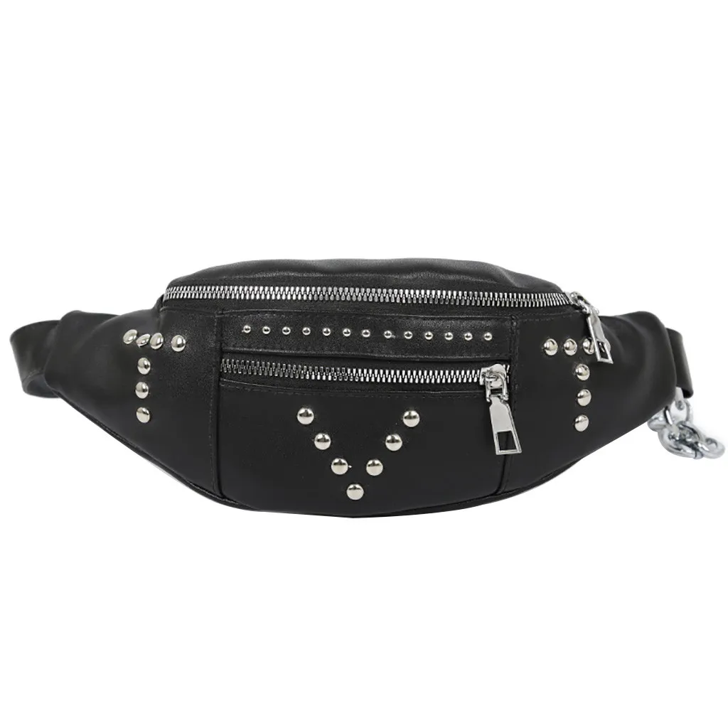 Waist Bag Female Belt Fashion Chest Handbag Unisex Outdoor Students Sport Rivet Zipper Crossbody Bag Chest Bag Phone Bag Purse
Waist Bag Female Belt Fashion Chest Handbag Unisex Outdoor Students Sport Rivet Zipper Crossbody Bag Chest Bag Phone Bag Purse