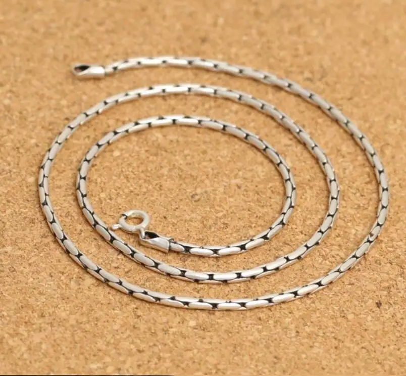 Pure Silver 990 Sterling Silver Round Snake Flat Cross Chain S990 Fashion Necklace
Pure Silver 990 Sterling Silver Round Snake Flat Cross Chain S990 Fashion Necklace