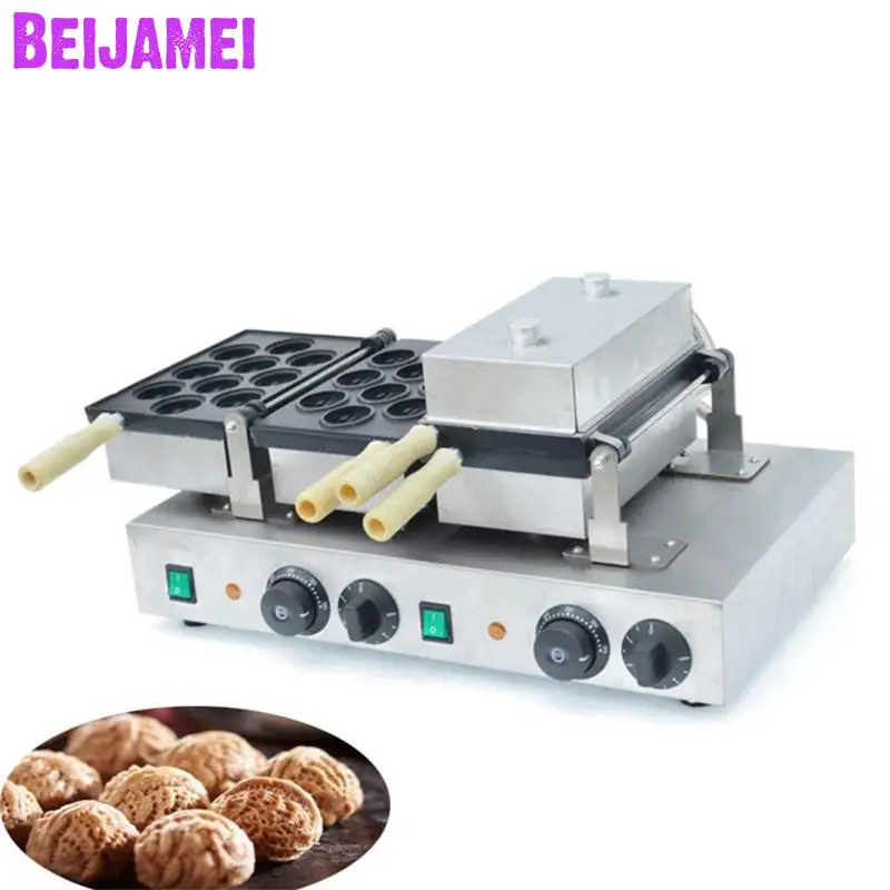 BEIJAMEI Snake machines electric rotating walnut waffle machine price commercial walnut shape cake maker machine
BEIJAMEI Snake machines electric rotating walnut waffle machine price commercial walnut shape cake maker machine