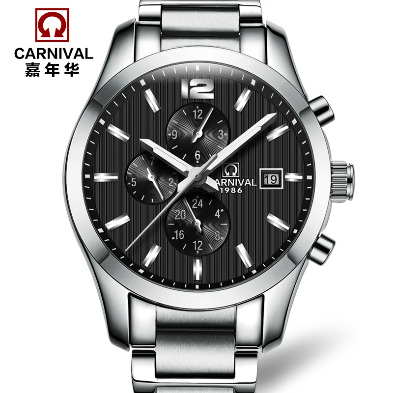 Carnival automatic mechanical famous brand watch men full steel fashion casual waterproof multifunction male luxury army watches
Carnival automatic mechanical famous brand watch men full steel fashion casual waterproof multifunction male luxury army watches