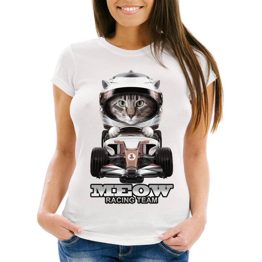 Racing GP campeon shirt Women T Sirt Meow racing team T-Shirt cat lovers casual girl Tee 2018 new short sleeve summer T Shirt
Racing GP campeon shirt Women T Sirt Meow racing team T-Shirt cat lovers casual girl Tee 2018 new short sleeve summer T Shirt
