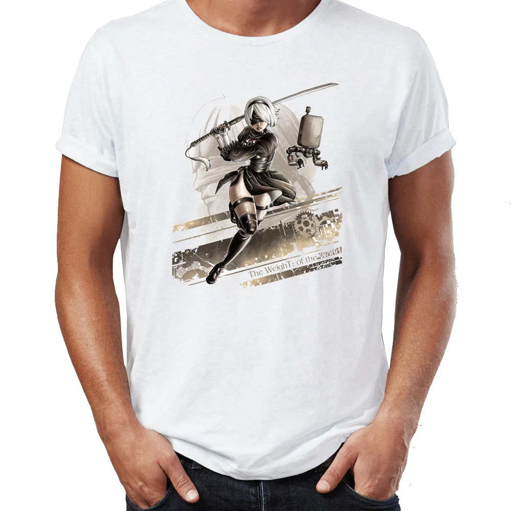 Men's T-shirt Nier Automata 2b Fight Like A Girl Awesome Artwork Drawing Printed Tshirt Hip Hop Tees Tops Harajuku Streetwear
Men's T-shirt Nier Automata 2b Fight Like A Girl Awesome Artwork Drawing Printed Tshirt Hip Hop Tees Tops Harajuku Streetwear