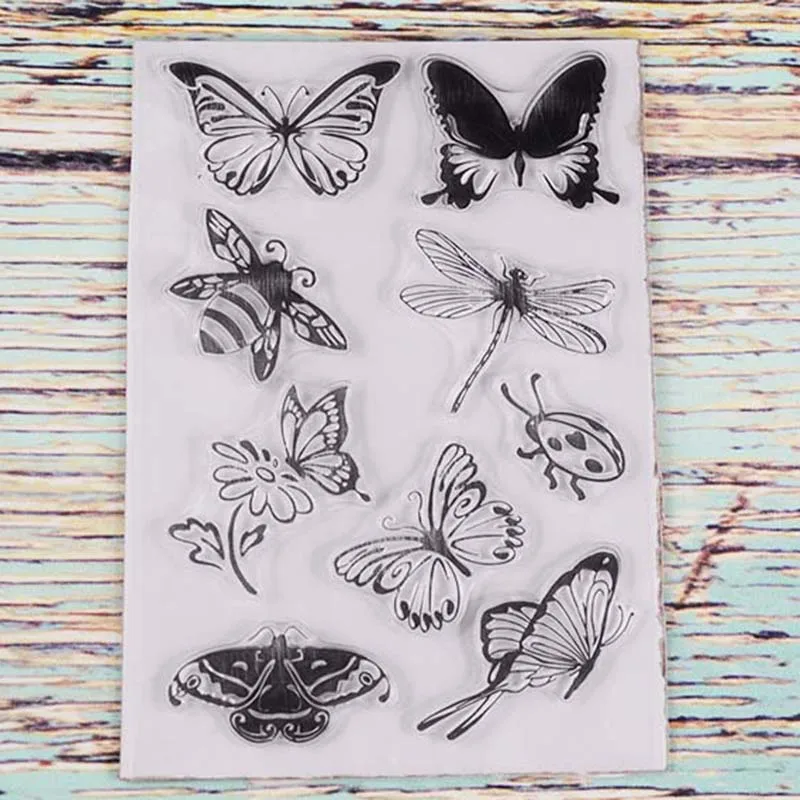 Insects butterfly bee Transparent clear stamp for DIY Scrapbooking/Card Making/Kids Christmas Fun Decoration Supplies
Insects butterfly bee Transparent clear stamp for DIY Scrapbooking/Card Making/Kids Christmas Fun Decoration Supplies