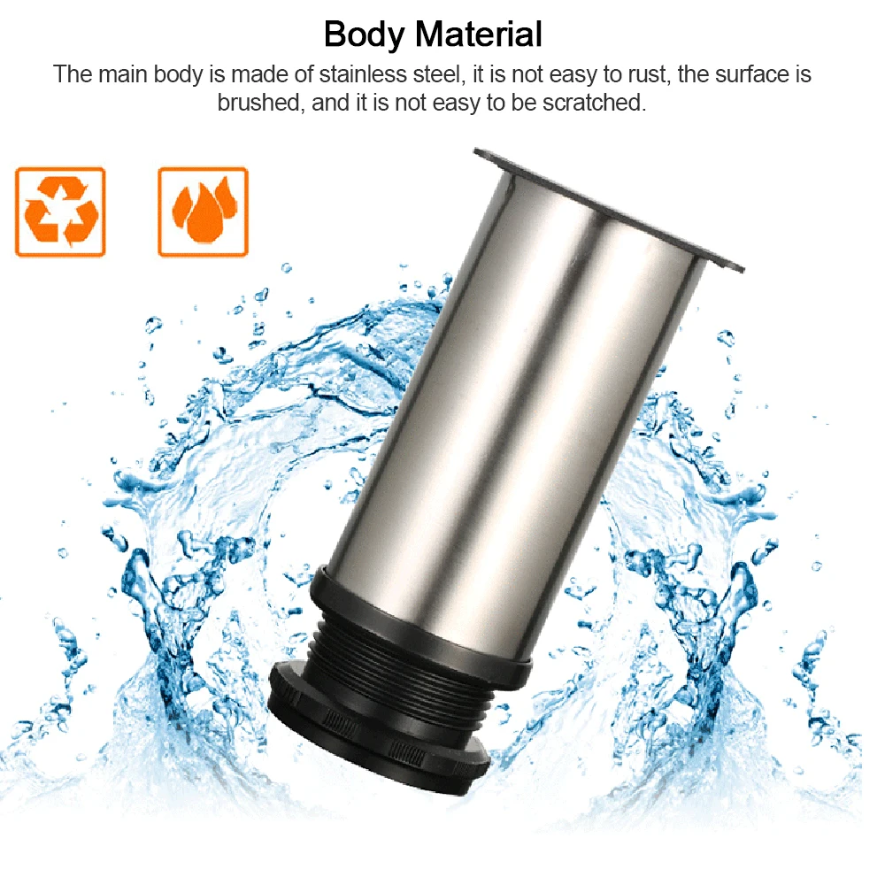 5cm-12cm Furniture Adjustable Cabinet Legs Stainless Steel Round Tube Adjustable Foot Cover Thickened Reinforcement Cabinet Foot
5cm-12cm Furniture Adjustable Cabinet Legs Stainless Steel Round Tube Adjustable Foot Cover Thickened Reinforcement Cabinet Foot