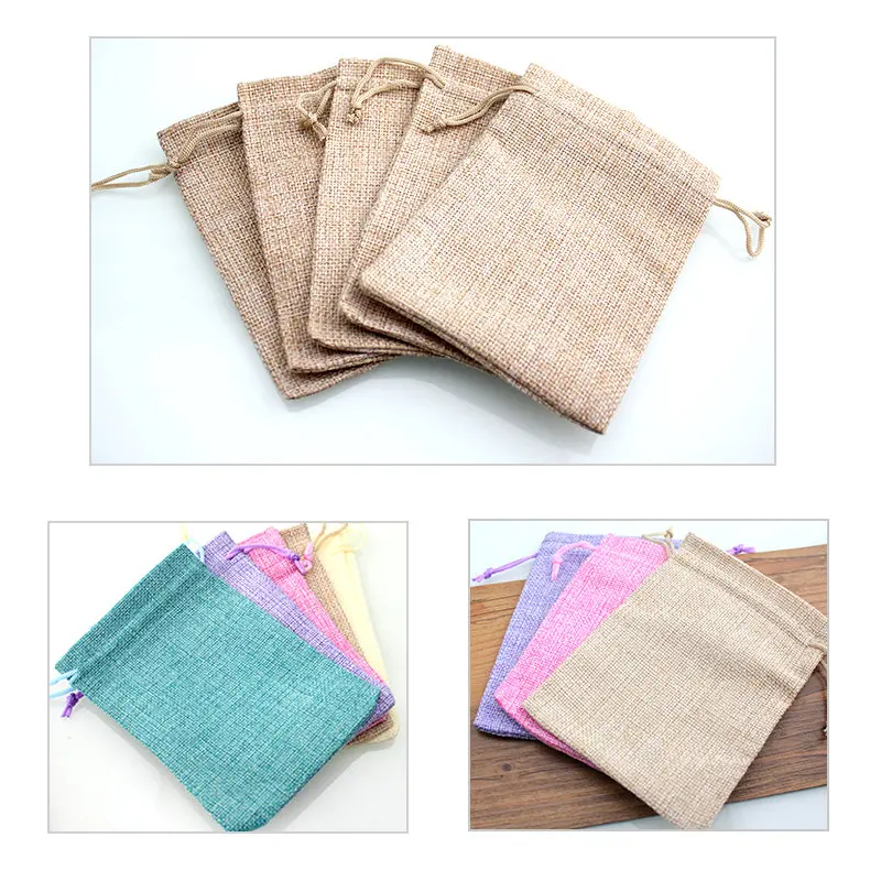 50pcs 7*9cm/10*14cm Flax Fabric Gift Bag 10 Colors/Mixed Color choose Candy Bag Wedding Pouches Jewelry Packaging Bags
50pcs 7*9cm/10*14cm Flax Fabric Gift Bag 10 Colors/Mixed Color choose Candy Bag Wedding Pouches Jewelry Packaging Bags