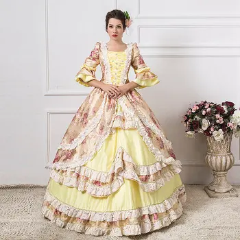 Customized 2018 Winter Square Collar Rococo Baroque Princess Dress floral print Pattern Marie Antoinette Ball Gowns For Women
Customized 2018 Winter Square Collar Rococo Baroque Princess Dress floral print Pattern Marie Antoinette Ball Gowns For Women