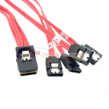 1M Mini SAS 4i 36Pin SFF-8087 Host to 4 SATA 7Pin Hard Disk Target Fanout Raid Cable with Latch Red Color
1M Mini SAS 4i 36Pin SFF-8087 Host to 4 SATA 7Pin Hard Disk Target Fanout Raid Cable with Latch Red Color