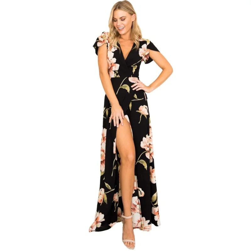 Vacation Boho Bohemian Beach Floral Print High Waist Maxi Dress Summer Women Sexy Dress
Vacation Boho Bohemian Beach Floral Print High Waist Maxi Dress Summer Women Sexy Dress