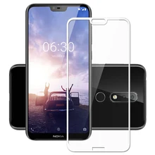 Cubierta completa 3D vidrio templado para Nokia X5 X6 2,1 3,1 5,1 6,1 PLUS Protector de pantalla de vidrio(China)