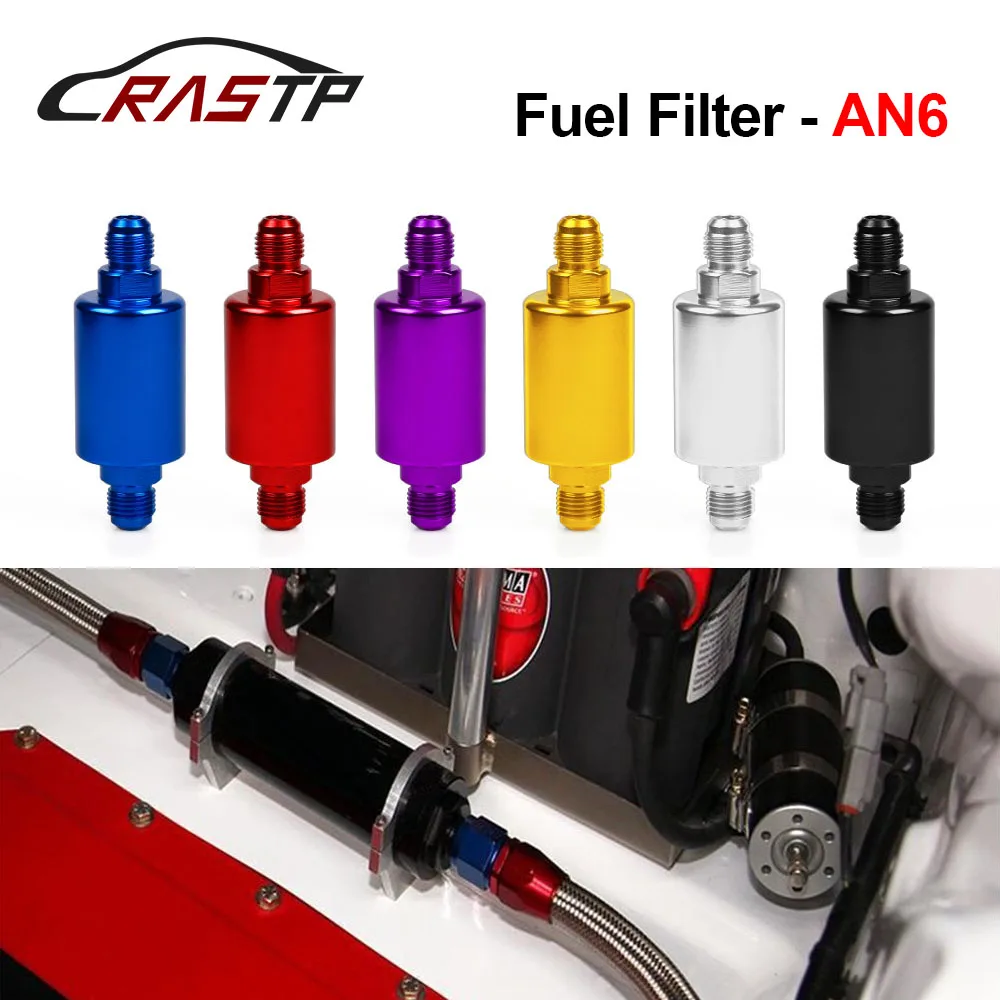 RASTP - Wholesale High Quality Universal Car Flow Performance Mini Oil Fuel Filter AN6 Male Inlet Outlet Have Stock RS-OFI002
RASTP - Wholesale High Quality Universal Car Flow Performance Mini Oil Fuel Filter AN6 Male Inlet Outlet Have Stock RS-OFI002