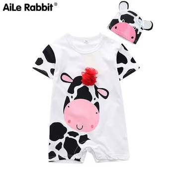 Aile Rabbit Infant 2 Pieces Of Romper Hat For Baby Clothes Cartoon Cow Panda Lion Girl Boy Newborn Costume 1st Birthday Clothes
Aile Rabbit Infant 2 Pieces Of Romper Hat For Baby Clothes Cartoon Cow Panda Lion Girl Boy Newborn Costume 1st Birthday Clothes
