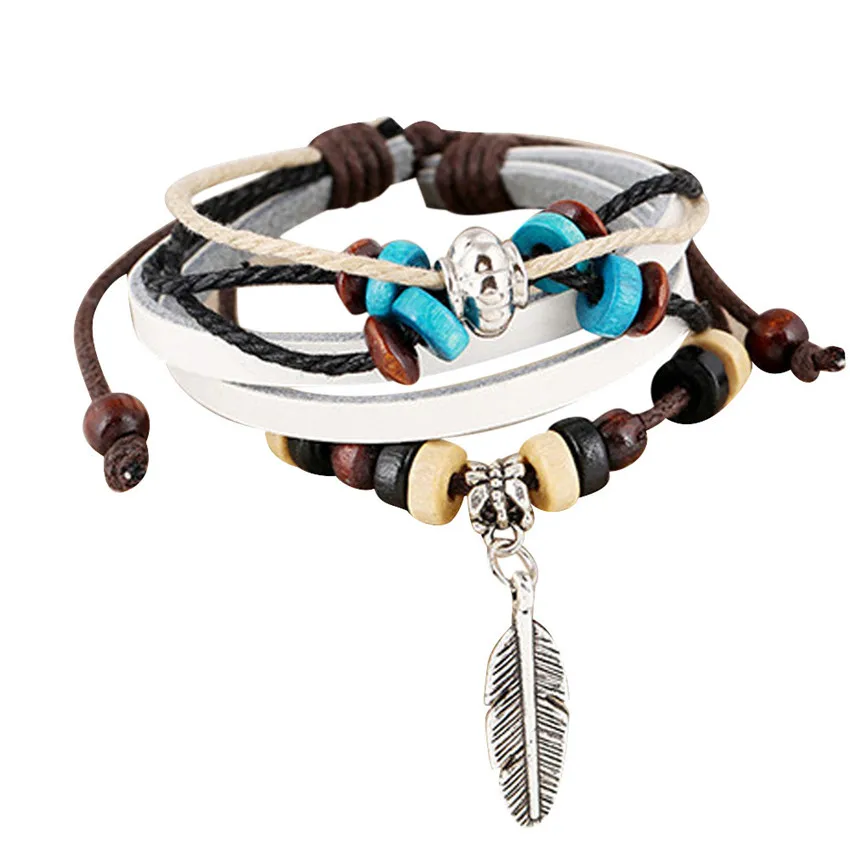 2019 NEW Women Casual Stylish Multilayer Handmade Wristband Leather Bracelet Bangle Gifts #0208
2019 NEW Women Casual Stylish Multilayer Handmade Wristband Leather Bracelet Bangle Gifts #0208