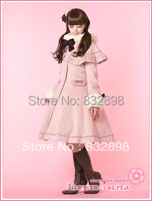 Hot Sale Japan Cheap Custom made Pink Wool Hooded Sweet Lolita Coat Girls Winter Coats Brand Long Winter Trench Coat
Hot Sale Japan Cheap Custom made Pink Wool Hooded Sweet Lolita Coat Girls Winter Coats Brand Long Winter Trench Coat