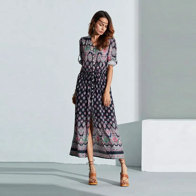 LIVA GIRL 2018 Summer Dress V-Neck Floral Print Dresses For Women Beach Sundress Sleeveless Dress
LIVA GIRL 2018 Summer Dress V-Neck Floral Print Dresses For Women Beach Sundress Sleeveless Dress