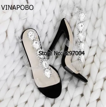 Vinapobo Women Gladiator Sandals Pumps Summer Brand T-strap Rhinestone Feather High Heel White Women Wedding Pumps Shoes
Vinapobo Women Gladiator Sandals Pumps Summer Brand T-strap Rhinestone Feather High Heel White Women Wedding Pumps Shoes
