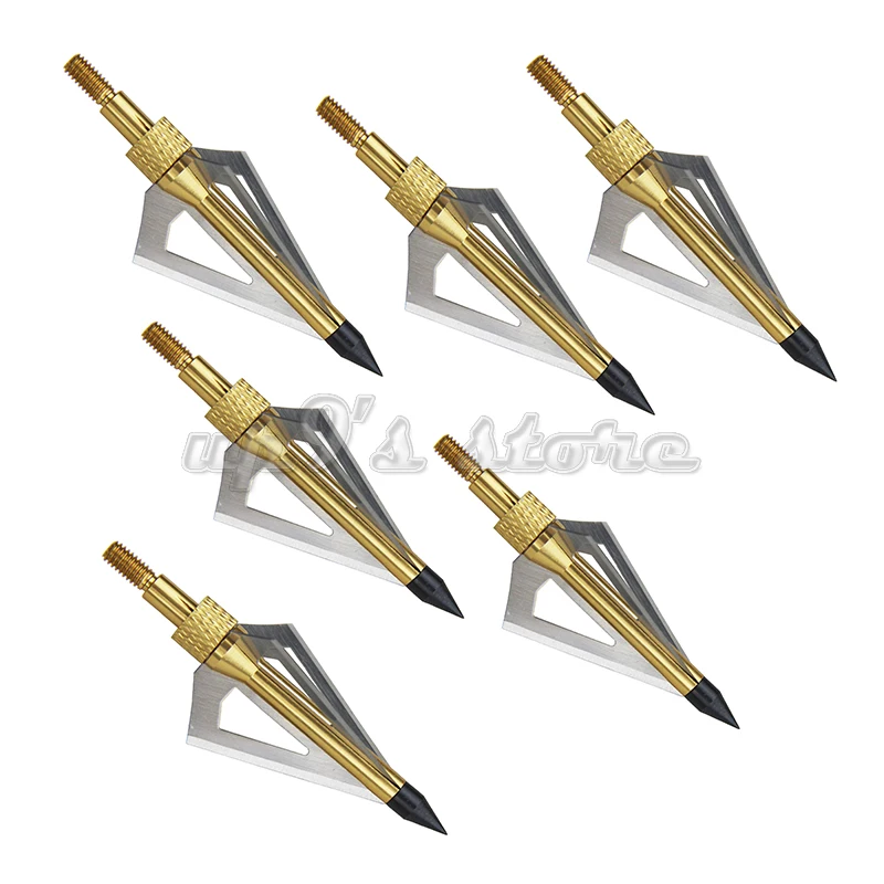 High Quality 6 Pcs Yellow Hunting Arrow Broadheads 100 Grain 3 Blade For Crossbow and Compound
High Quality 6 Pcs Yellow Hunting Arrow Broadheads 100 Grain 3 Blade For Crossbow and Compound