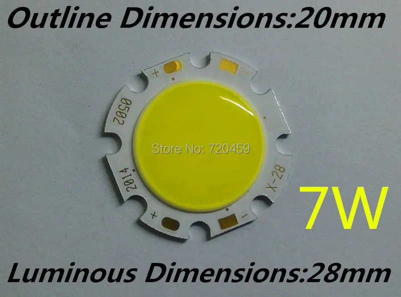 7W cob White/Warm White Integrated Light led chip diamete luminous dimension 20mm New Free shipping 15pcs/lot 7w cob led chip
7W cob White/Warm White Integrated Light led chip diamete luminous dimension 20mm New Free shipping 15pcs/lot 7w cob led chip